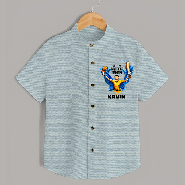 Let The Battle Begin SHIRT – Match Day Outfit - ARCTIC BLUE - 0 - 6 Months Old (Chest 23")