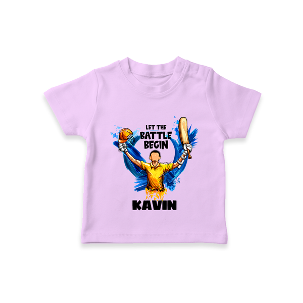 Let The Battle Begin TSHIRT – Match Day Outfit - LILAC - 0-5 Months Old (Chest 17")