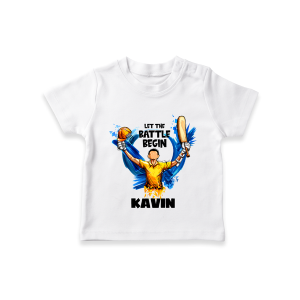 Let The Battle Begin TSHIRT – Match Day Outfit - WHITE - 0-5 Months Old (Chest 17")