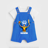 Let The Battle Begin DUNGAREE – Match Day Outfit - COBALT BLUE - 0 - 5 Months Old (Chest 18")