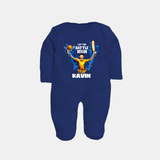 Let The Battle Begin FULL BODY SUIT – Match Day Outfit - NAVY BLUE - New Born (Chest 7.5")