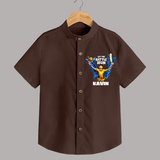 Let The Battle Begin SHIRT – Match Day Outfit - CHOCOLATE BROWN - 0 - 6 Months Old (Chest 23")