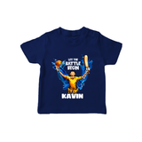 Let The Battle Begin TSHIRT – Match Day Outfit - NAVY BLUE - 0-5 Months Old (Chest 17")