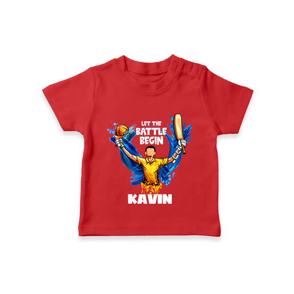 Let The Battle Begin TSHIRT – Match Day Outfit - RED - 0-5 Months Old (Chest 17")