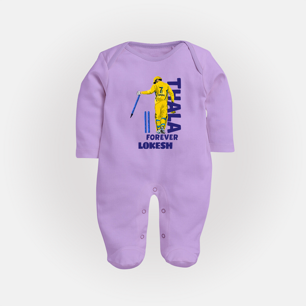 Yellow Army Forever FULL BODY SUIT – Cricket Fan Inspired - LILAC - New Born (Chest 7.5")