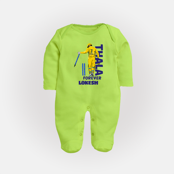 Yellow Army Forever FULL BODY SUIT – Cricket Fan Inspired - LIME GREEN - New Born (Chest 7.5")