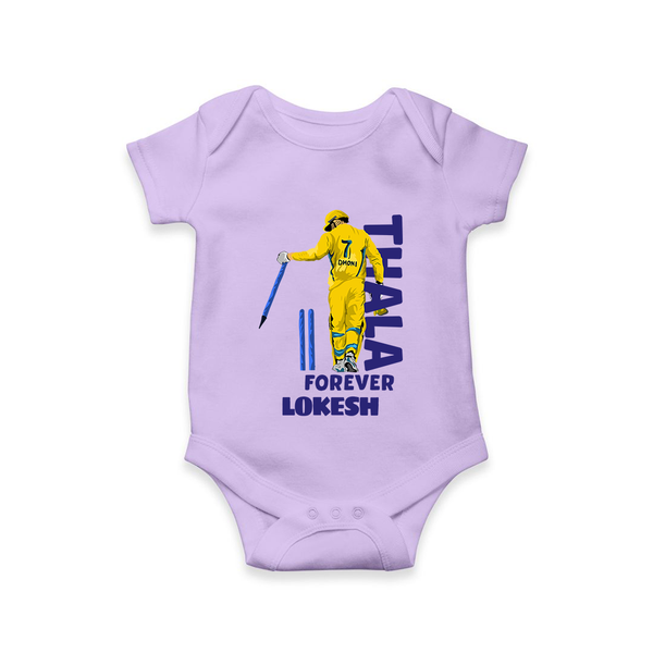 Yellow Army Forever Baby Romper – Cricket Fan Inspired - LILAC - New Born (Chest 14")