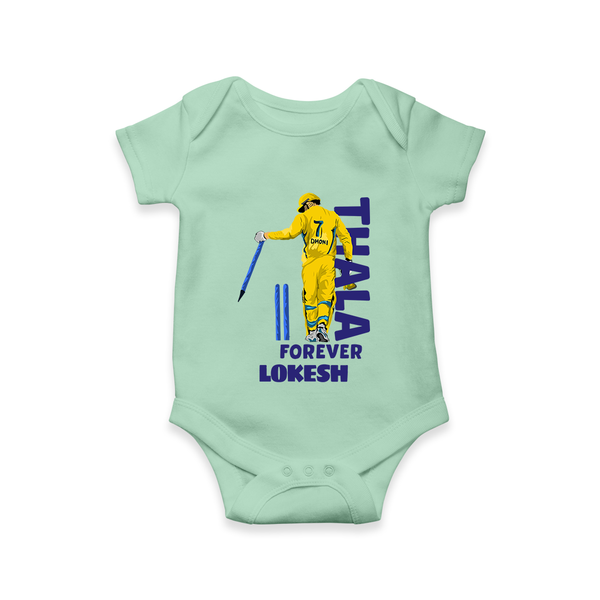 Yellow Army Forever Baby Romper – Cricket Fan Inspired - MINT GREEN - New Born (Chest 14")