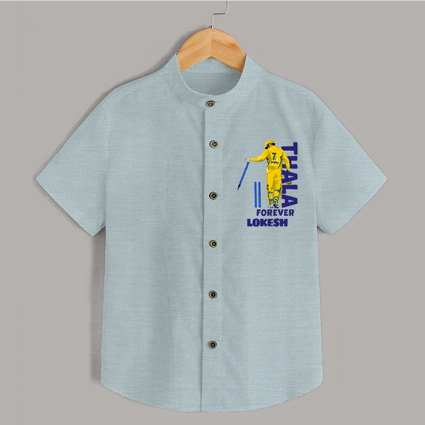 Yellow Army Forever SHIRT – Cricket Fan Inspired - ARCTIC BLUE - 0 - 6 Months Old (Chest 23")