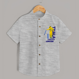 Yellow Army Forever SHIRT – Cricket Fan Inspired - GREY - 0 - 6 Months Old (Chest 23")