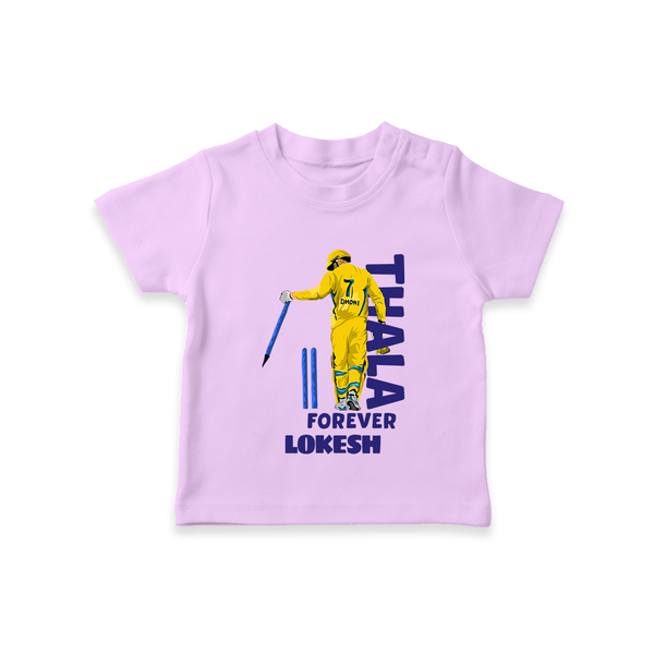 Yellow Army Forever TSHIRT – Cricket Fan Inspired - LILAC - 0-5 Months Old (Chest 17")