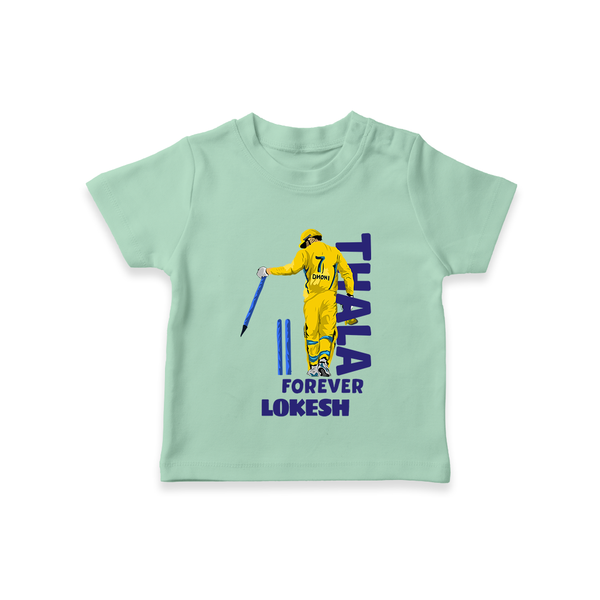 Yellow Army Forever TSHIRT – Cricket Fan Inspired - MINT GREEN - 0-5 Months Old (Chest 17")