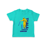 Yellow Army Forever TSHIRT – Cricket Fan Inspired - TEAL - 0-5 Months Old (Chest 17")