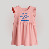 We Love Yellow BABY FROCK – Color Fan Edition - BABY PINK - 0 - 3 Months Old (Chest 17")