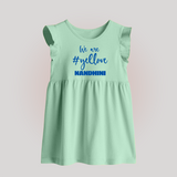 We Love Yellow BABY FROCK – Color Fan Edition - MINT GREEN - 0 - 3 Months Old (Chest 17")