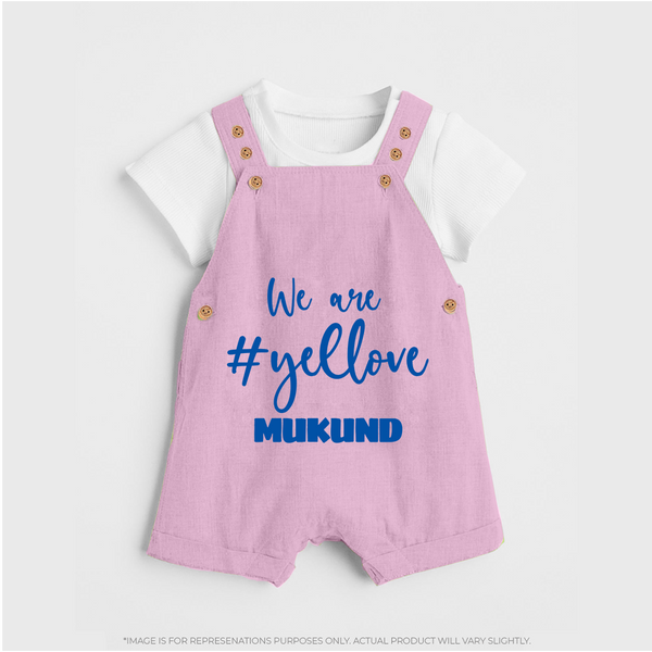 We Love Yellow DUNGAREE – Color Fan Edition - BABY PINK - 0 - 5 Months Old (Chest 18")