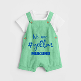 We Love Yellow DUNGAREE – Color Fan Edition - GREEN - 0 - 5 Months Old (Chest 18")