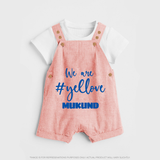We Love Yellow DUNGAREE – Color Fan Edition - PEACH - 0 - 5 Months Old (Chest 18")