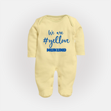 We Love Yellow FULL BODY SUIT – Color Fan Edition - PASTEL YELLOW - New Born (Chest 7.5")