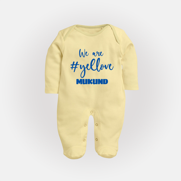 We Love Yellow FULL BODY SUIT – Color Fan Edition - PASTEL YELLOW - New Born (Chest 7.5")