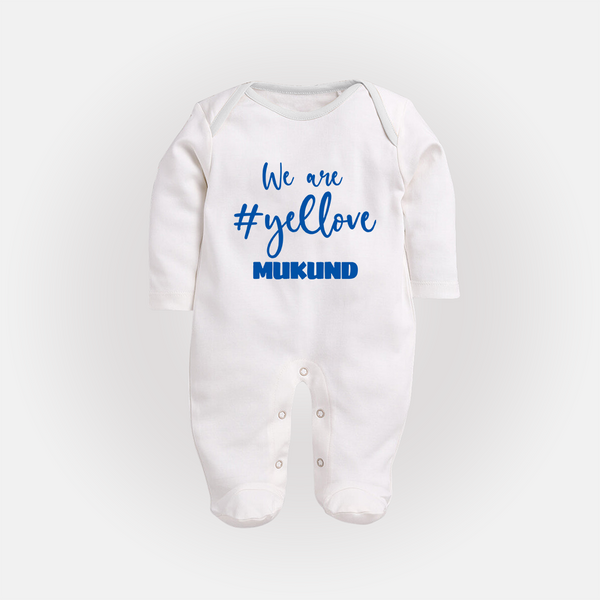 We Love Yellow FULL BODY SUIT – Color Fan Edition - WHITE - New Born (Chest 7.5")