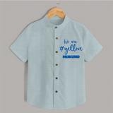 We Love Yellow SHIRT – Color Fan Edition - ARCTIC BLUE - 0 - 6 Months Old (Chest 23")