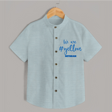 We Are #Yellow - Feel The Cricket Fever With Our Customized IPL-Themed Shirt For Kids With Baby Name - ARCTIC BLUE - 0 - 6 Months Old (Chest 23")