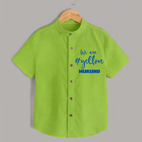 We Love Yellow SHIRT – Color Fan Edition - LIME GREEN - 0 - 6 Months Old (Chest 23")