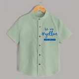 We Love Yellow SHIRT – Color Fan Edition - MINT GREEN - 0 - 6 Months Old (Chest 23")