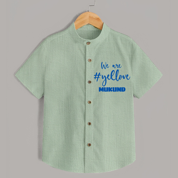 We Love Yellow SHIRT – Color Fan Edition - MINT GREEN - 0 - 6 Months Old (Chest 23")