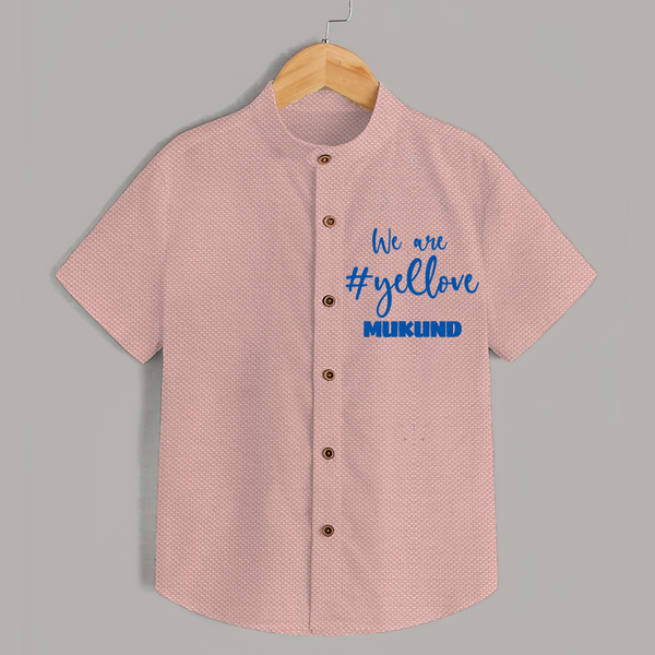We Love Yellow SHIRT – Color Fan Edition - PEACH - 0 - 6 Months Old (Chest 23")