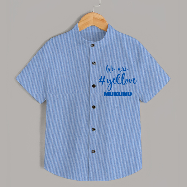 We Love Yellow SHIRT – Color Fan Edition - SKY BLUE - 0 - 6 Months Old (Chest 23")