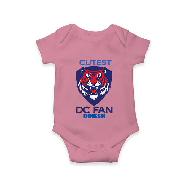 Cutest DC Fan - Support Your Favorite Team With Our Customized IPL-Themed Romper For Babies With Name - ONION - 0 - 3 Months Old (Chest 16")