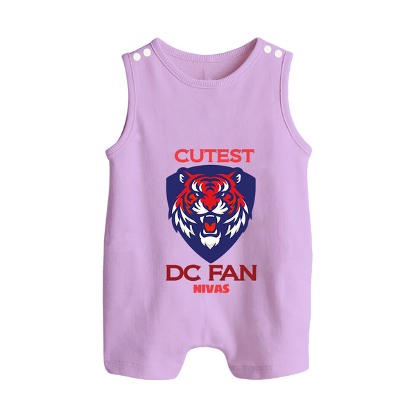Cutest DC Fan - Support Your Favorite Team With Our Customized IPL-Themed Romper Suit For Babies With Name - LILAC - 0 - 5 Months Old (Chest 18")