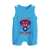 Cutest DC Fan - Support Your Favorite Team With Our Customized IPL-Themed Romper Suit For Babies With Name - ROYAL BLUE - 0 - 5 Months Old (Chest 18")