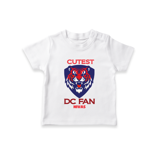 Cutest DC Fan - Support Your Favorite Team With Our Customized IPL-Themed T-Shirt For Kids With Name