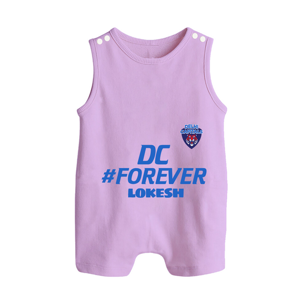 DC Forever - Support Your Favorite Team With Our Customized IPL-Themed Romper Suit For Babies With Name - LILAC - 0 - 5 Months Old (Chest 18")