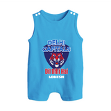Delhi Capitals "Dil Dilli Hai" - Support Your Favorite Team With Our Customized IPL-Themed Romper Suit For Babies With Name - ROYAL BLUE - 0 - 5 Months Old (Chest 18")