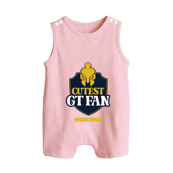 Cutest GT Fan - Support Your Favorite Team With Our Customized IPL-Themed Romper Suit For Babies With Name - BABY PINK - 0 - 5 Months Old (Chest 18")