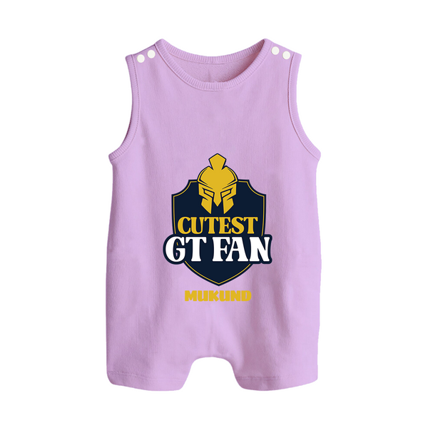 Cutest GT Fan - Support Your Favorite Team With Our Customized IPL-Themed Romper Suit For Babies With Name - LILAC - 0 - 5 Months Old (Chest 18")