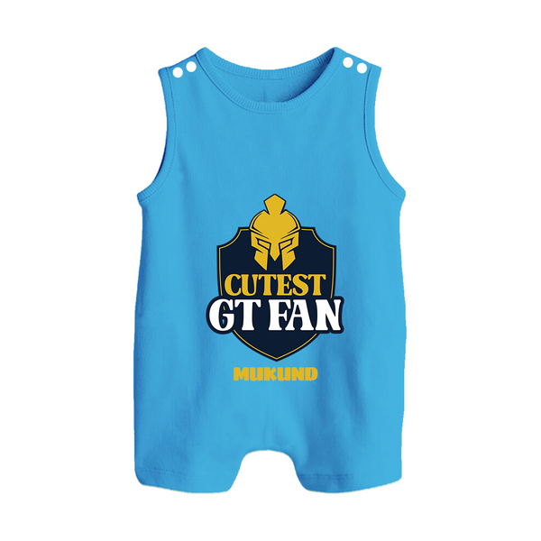 Cutest GT Fan - Support Your Favorite Team With Our Customized IPL-Themed Romper Suit For Babies With Name - ROYAL BLUE - 0 - 5 Months Old (Chest 18")