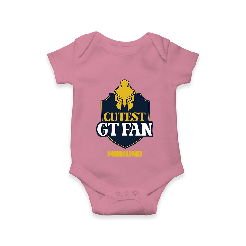 Cutest GT Fan - Support Your Favorite Team With Our Customized IPL-Themed Romper For Babies With Name - ONION - 0 - 3 Months Old (Chest 16")