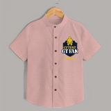 Cutest GT Fan - Support Your Favorite Team With Our Customized IPL-Themed Shirt For Kids With Name - PEACH - 0 - 6 Months Old (Chest 23")
