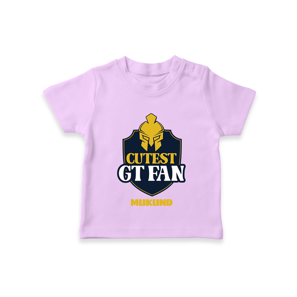 Cutest GT Fan - Support Your Favorite Team With Our Customized IPL-Themed T-Shirt For Kids With Name - LILAC - 0-5 Months Old (Chest 17")