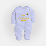 GT Forever - Support Your Favorite Team With Our Customized IPL-Themed Sleep Suit For Babies With Name - BABY BLUE - New Born (Chest 7.5")