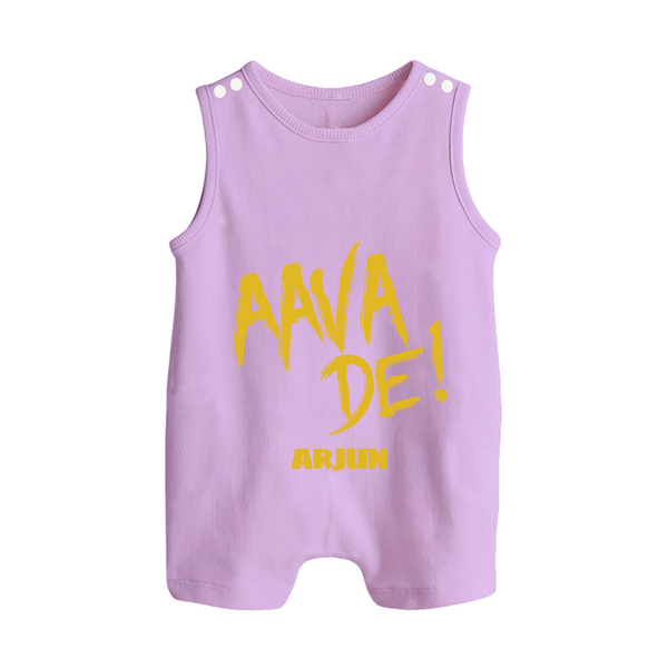 AAVA DE! - Support Your Favorite Team With Our Customized IPL-Themed Romper Suit For Babies With Name - LILAC - 0 - 5 Months Old (Chest 18")
