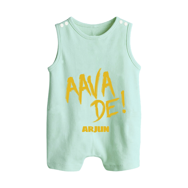 AAVA DE! - Support Your Favorite Team With Our Customized IPL-Themed Romper Suit For Babies With Name - MINT GREEN - 0 - 5 Months Old (Chest 18")