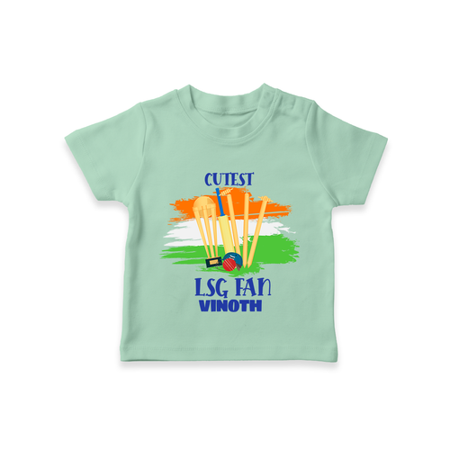 Cutest LSG Fan - Cheer For Your Team With Our Customized IPL-Themed T-Shirt For Kids With Name