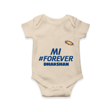 MI #Forever - Get Set For IPL Madness With Our Customized IPL-Themed Romper For Babies With Name - IVORY - 0 - 3 Months Old (Chest 16")