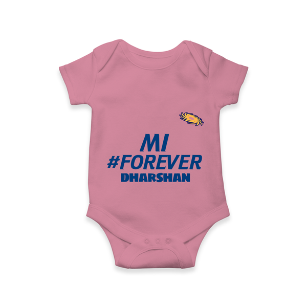 MI #Forever - Get Set For IPL Madness With Our Customized IPL-Themed Romper For Babies With Name - ONION - 0 - 3 Months Old (Chest 16")